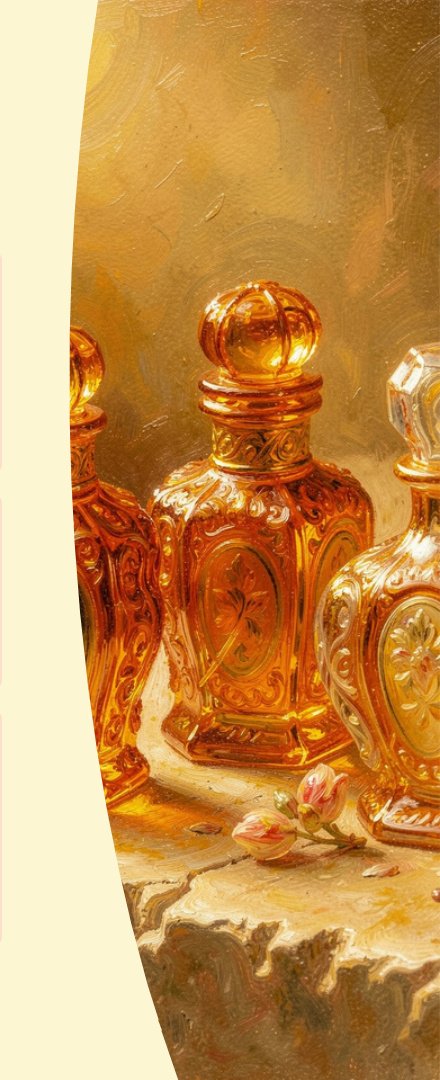 Ornate perfume bottles